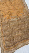VK 4500 Chinnon Katdana And Real Mirror Work Saree
